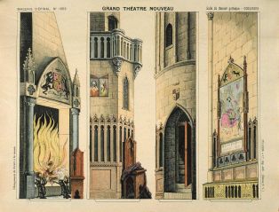 GRAND THÉATRE NOUVEAU / Salle du Manoir gothique - COULISSES (titre inscrit)
