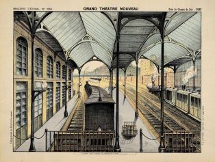GRAND THÉATRE NOUVEAU / Gare de Chemin de Fer - FOND (titre inscrit)