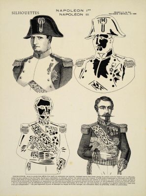 SILHOUETTES / NAPOLEON 1ER / NAPOLEON III (titre inscrit) : Cliche E. Erfani