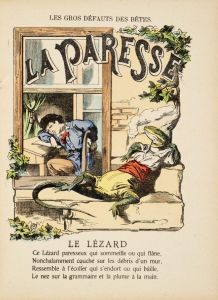 LES GROS / DÉFAUTS / DES / BÊTES / EXPLIQUÉS PAR UNE AUTRE / ET TRADUITS par / GILBERT. (titre inscrit) ; © Essy Erfani