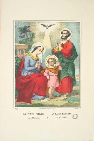 LA SAINTE FAMILLE. / N°. 235. (titre inscrit, fr., it., esp., angl.)