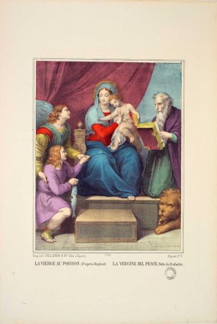 LA VIERGE AU POISSON (D'après Raphaël) / N°.. 231 (titre inscrit, fr., it.)