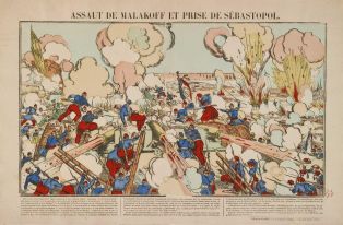 ASSAUT DE MALAKOFF ET PRISE DE SEBASTOPOL. (titre inscrit)