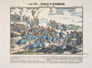 4 août 1870.- BATAILLE DE WISSEMBOURG / Guerre de 1870-1871. (titre inscrit)