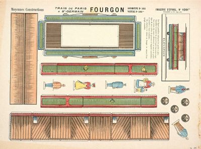 TRAIN DE PARIS / A ST-GERMAIN / FOURGON (titre inscrit)