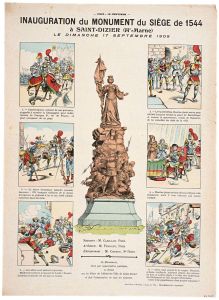 INAUGURATION du MONUMENT du SIÈGE de 1544 / à SAINT-DIZIER (Hte-Marne) / LE DIMANCHE 17 SEPTEMBRE 1905. (titre inscrit)