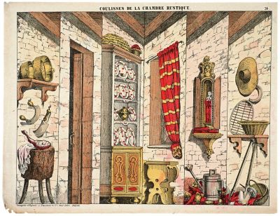 COULISSES DE LA CHAMBRE RUSTIQUE. 14. (titre inscrit) : Cliché H. Rouyer