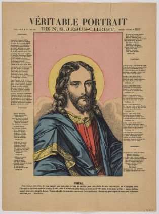 VERITABLE PORTRAIT / DE N.S. JESUS-CHRIST. (titre inscrit) ; © Claude Philippot