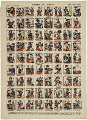 LOTERIE DU CONSCRIT. (titre inscrit)