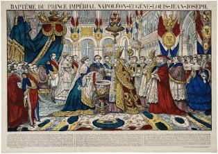 BAPTÊME DU PRINCE IMPÉRIAL NAPOLÉON-EUGÈNE-LOUIS-JEAN-JOSEPH. (titre inscrit) ; © Essy Erfani