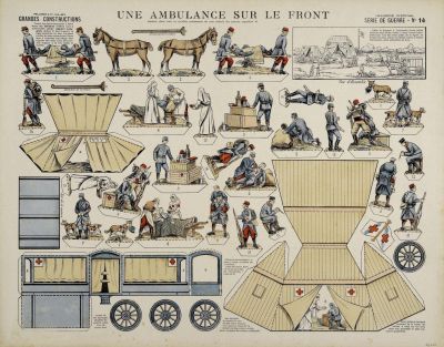 UNE AMBULANCE SUR LE FRONT (titre inscrit)