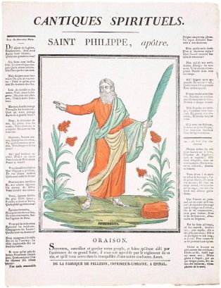 CANTIQUES SPIRITUELS. / SAINT PHILIPPE, apôtre. (titre inscrit)