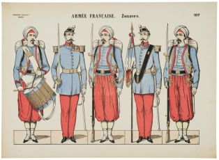 ARMÉE FRANCAISE. Zouaves. 107 (titre inscrit) ; © Essy Erfani