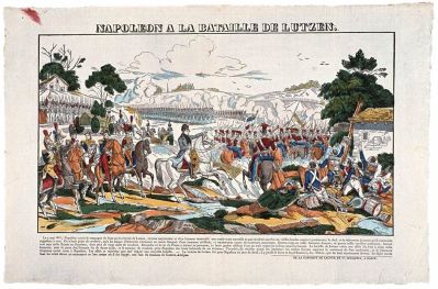 Napoléon à la bataille de Lutzen. (titre inscrit) : Cliché T. Lécrivain