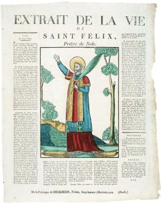 EXTRAIT DE LA VIE / DE / SAINT FELIX, Prêtre de Nole. (titre inscrit)