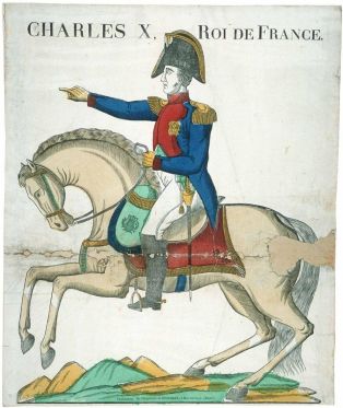 CHARLES X, ROI DE FRANCE. (titre inscrit)