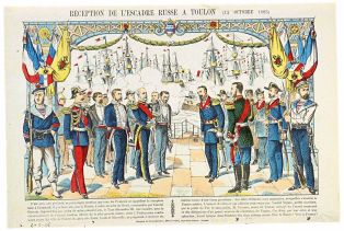 RECEPTION DE L'ESCADRE RUSSE A TOULON (13 OCTOBRE 1893) (titre inscrit)