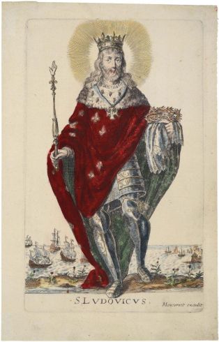S.LUDOVICUS. (titre inscrit, lat.) ; saint Louis (titre factice)
