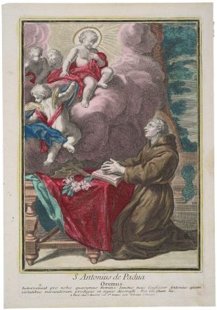 S Antonius de Padua (titre inscrit lat.) ; Saint Antoine de Padoue (titre traduit)