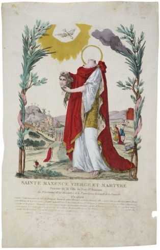 SAINTE MAXENCE VIERGE ET MARTYRE 222 (titre inscrit)