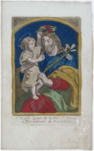 St. Joseph Epoux de la tres Ste Vierge. / et Pere nourricier de Jesus-Christ. N°. 174. (titre inscrit)
