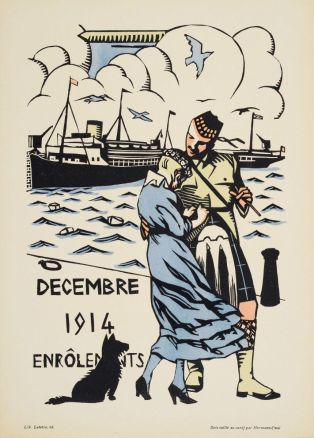 DECEMBRE / 1914 / ENRÔLEMENTS (titre inscrit) ; © Essy Erfani