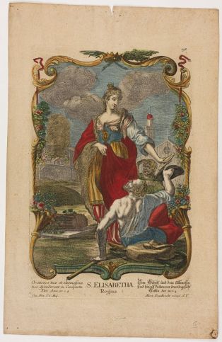 S. ELISABETHA / Regina. 198. (titre inscrit lat.) ; sainte Elisabeth, reine de Hongrie (titre factice) ; © Claude Philippot