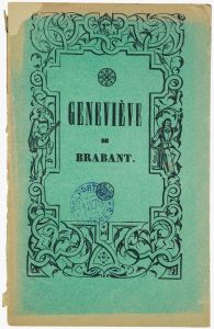 GENEVIEVE / DE / BRABANT. (titre inscrit)