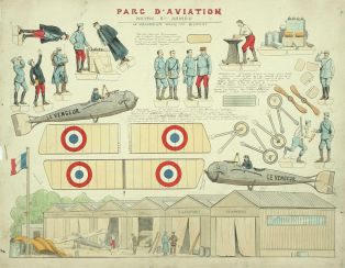 PARC D'AVIATION / NOTRE 5ème ARMEE (titre inscrit) ; La 5me Arme : PARC D'AVIATION (titre factice)