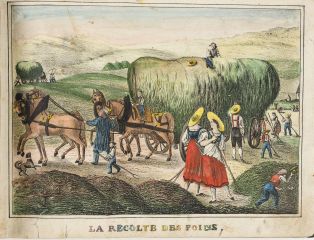 LA RÉCOLTE DES FOINS. (titre inscrit) ; © Claude Philippot