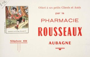 Publicité pharmacie Rousseaux (titre factice)