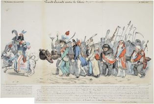 La Caricature (Journal) N°.188 / Grande Croisade contre la Liberté. (4e. feuille) Pl.392 et 393. (titre inscrit)