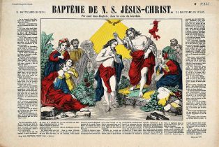 BAPTEME DE N.S. JESUS-CHRIST / Par saint Jean-Baptiste, dans les eaux du Jourdain N° 1132 (titre inscrit, fr., it., esp.)