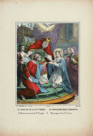 LE MARIAGE DE LA Ste. VIERGE (titre inscrit fr., it., esp., angl.)