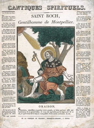 CANTIQUES SPIRITUELS. / SAINT ROCH, Gentilhomme de Montpellier. (titre inscrit)