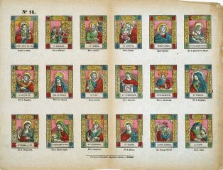 saints et saintes (titre factice) ; N°16. (titre inscrit)