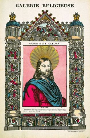 GALERIE RELIGIEUSE / PORTRAIT DE N.-S. JESUS-CHRIST 143 (titre inscrit)