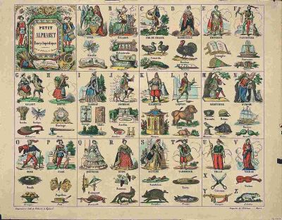 PETIT / ALPHABET / ENCYCLOPÉDIQUE. (titre inscrit)