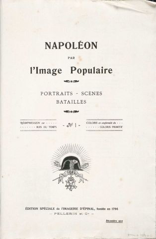 NAPOLEON / PAR / l'Image Populaire N°.1 (titre inscrit)