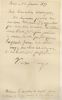 Lettre autographe de Victor Hugo aux membres du comité po...