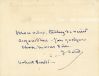 Billet-enveloppe autographe signé de George SAND au Dr DA...