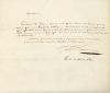 Lettre autographe signée de François-Charles Delavau à un...