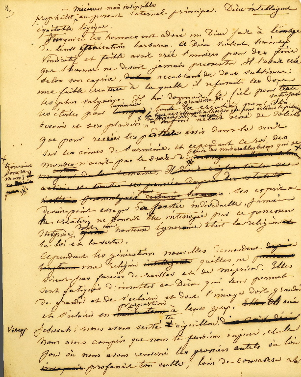 Fragment manuscrit destiné à la Lélia de 1839