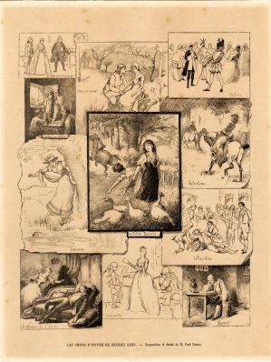 Les chefs-d’oeuvre de George SAND. Composition et dessin de M. Paul DESTEZ. ; © Collections musée George Sand et de la Vallée Noire