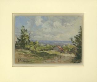 Paysage de la Vallée Noire (titre factice) ; © Collections musée George Sand et de la Vallée Noire
