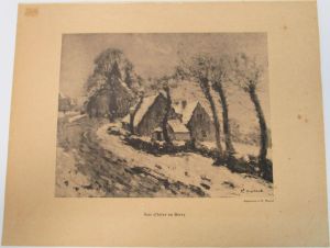 Soir d’hiver en Berry ; © Collections musée George Sand et de la Vallée Noire