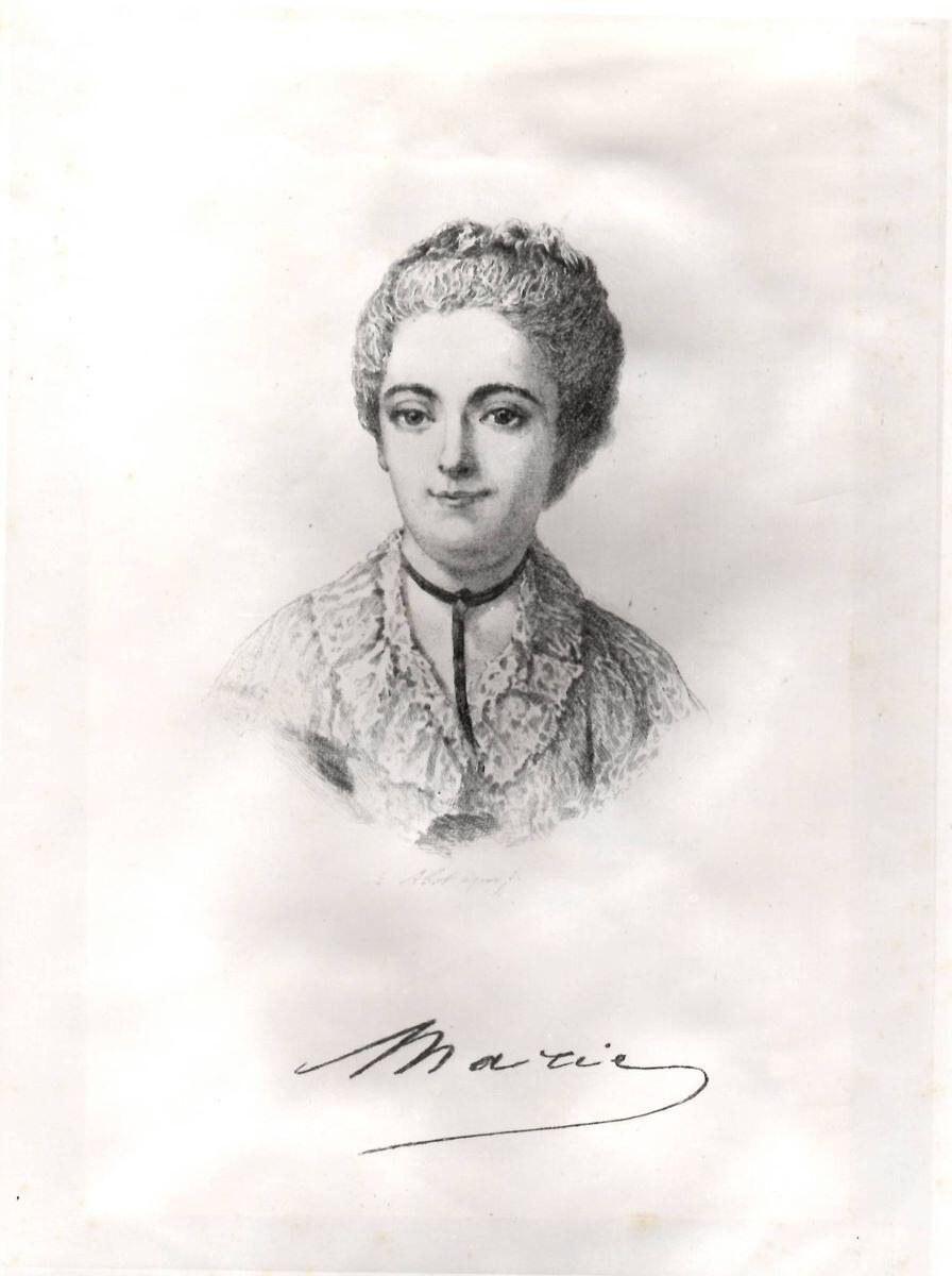 Marie RAINTEAU dite Mademoiselle de VERRIèreS (1728-1775), arrière-grand-mère de George SAND