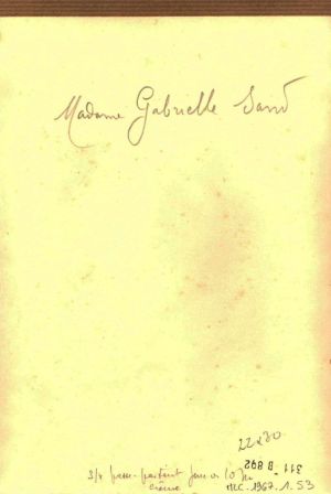 Mme Gabrielle SAND épouse PALAZZI ; © Collections musée George Sand et de la Vallée Noire