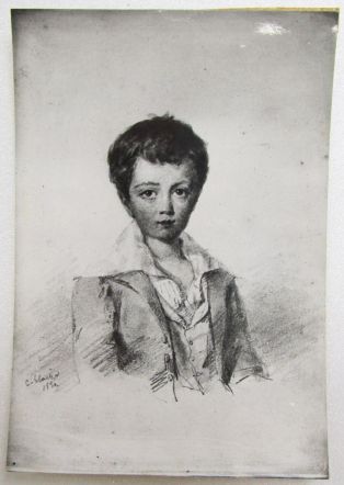 Portrait de Maurice SAND enfant (à 7 ans) ; © Collections musée George Sand et de la Vallée Noire
