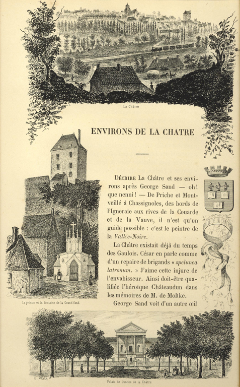 Textes et gravures des “esquisses pittoresques de l’Indre”. Environs de La Châtre